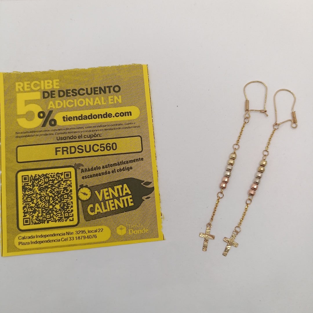 ARETES PAR ORO 10 K 1.5 GRMS (SEMINUEVO)