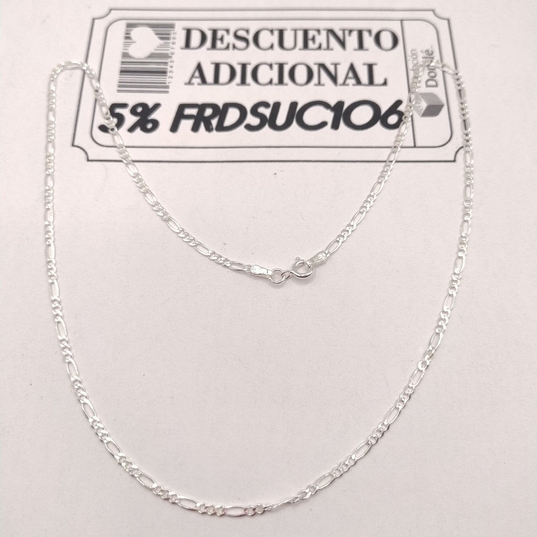 CADENA 3X1 PLATA .925 50 CM 4.22 GR (NUEVO)
