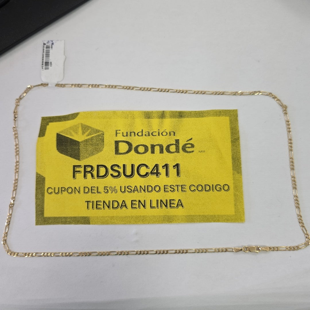 CADENA TEJIDO 3X1 5G 55 CM (NUEVO)