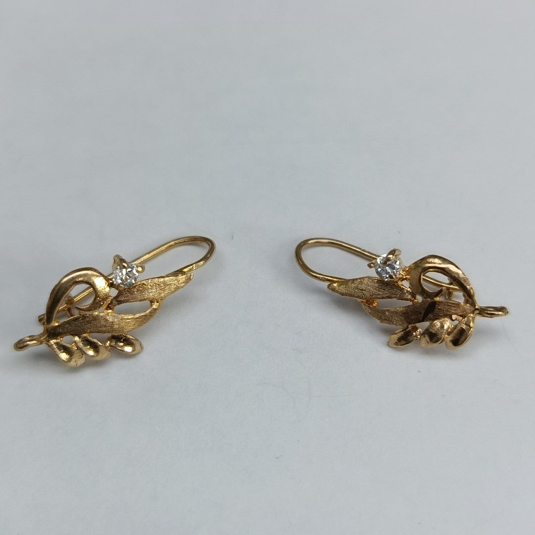 ARETES PAR ORO 10 K 1.1 GRMS (SEMINUEVO)