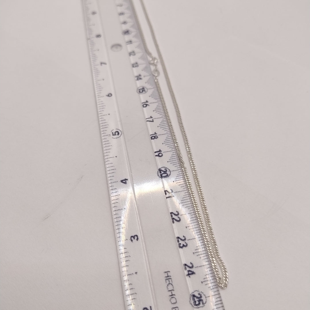 CADENA BARBADA PLATA .925 50 CM 4.12 GR (NUEVO)