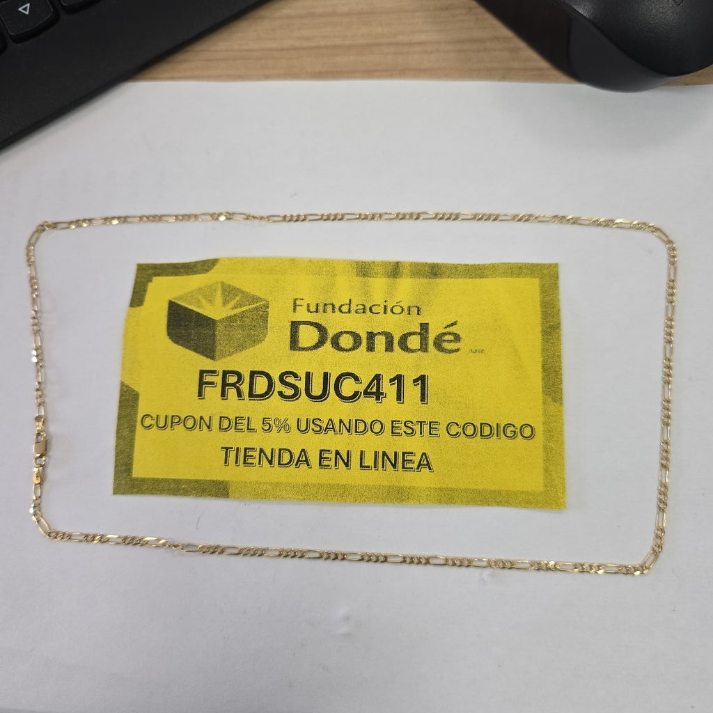 CADENA TEJIDO 3X1 5G 55 CM (NUEVO)