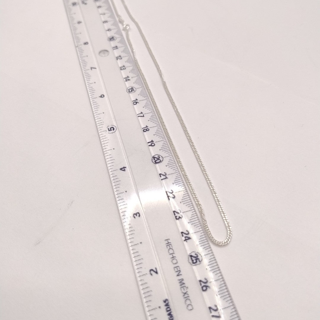 CADENA BARBADA PLATA .925 50 CM 4.12 GR (NUEVO)