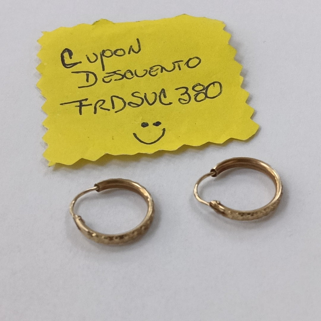 ARRACADAS PAR ORO 10 K 1.1 GRMS (SEMINUEVO)