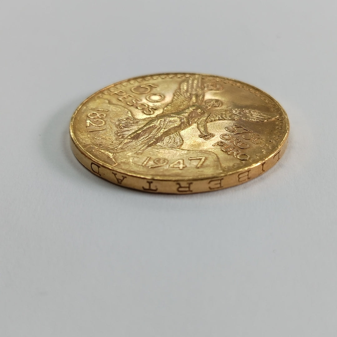 K1 41.6 GRMS 21 K IDENTIFICACIÓN MONEDA NOMINATIVA MONEDAS PESOS 50 PESOS (SEMINUEVO)