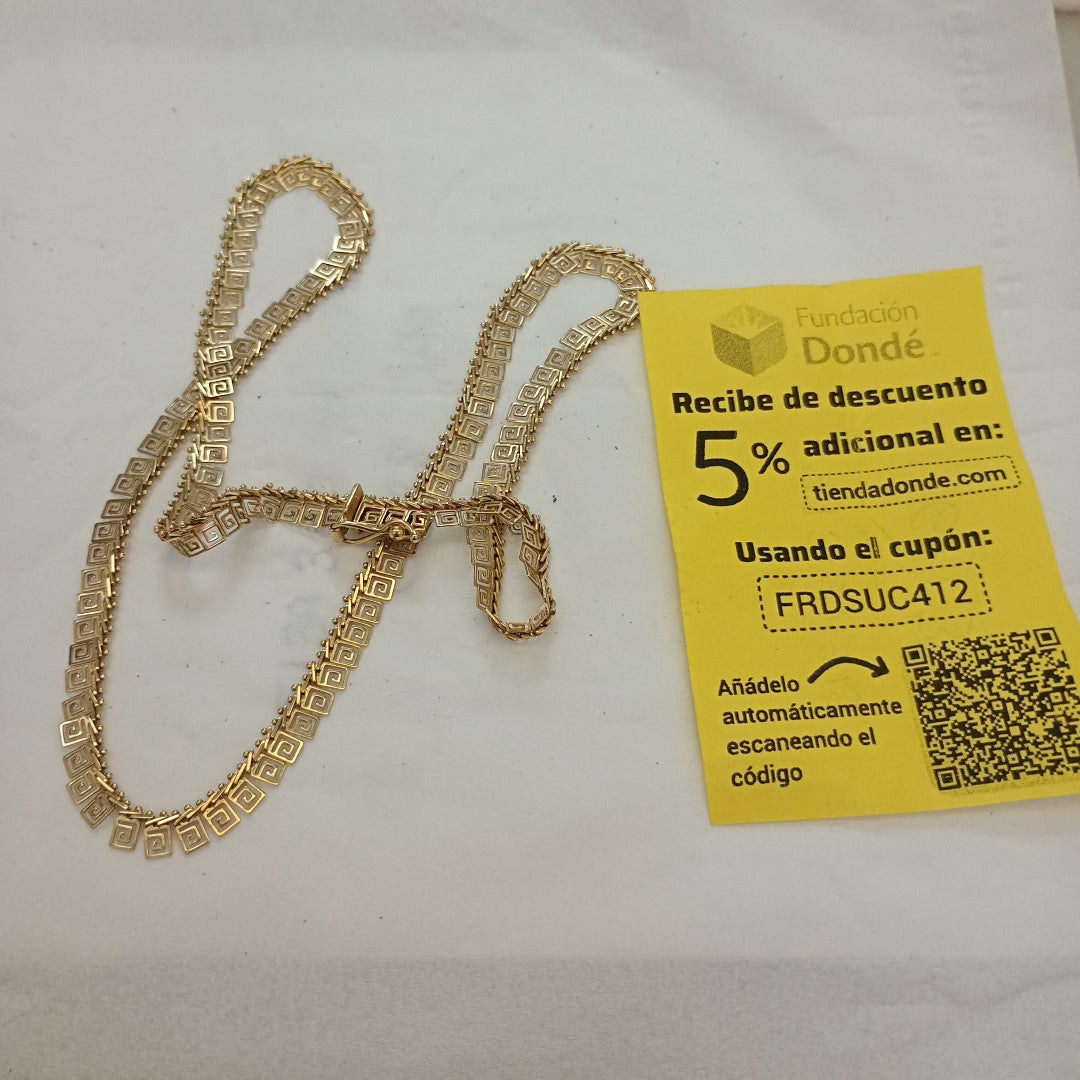 GARGANTILLA ORO 14 K 9.1 GRMS (SEMINUEVO)