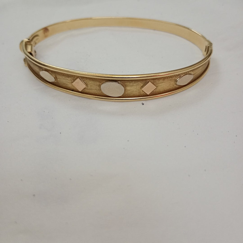 PULSERA RIGIDA ORO 14 K 11.1 GRMS (SEMINUEVO)