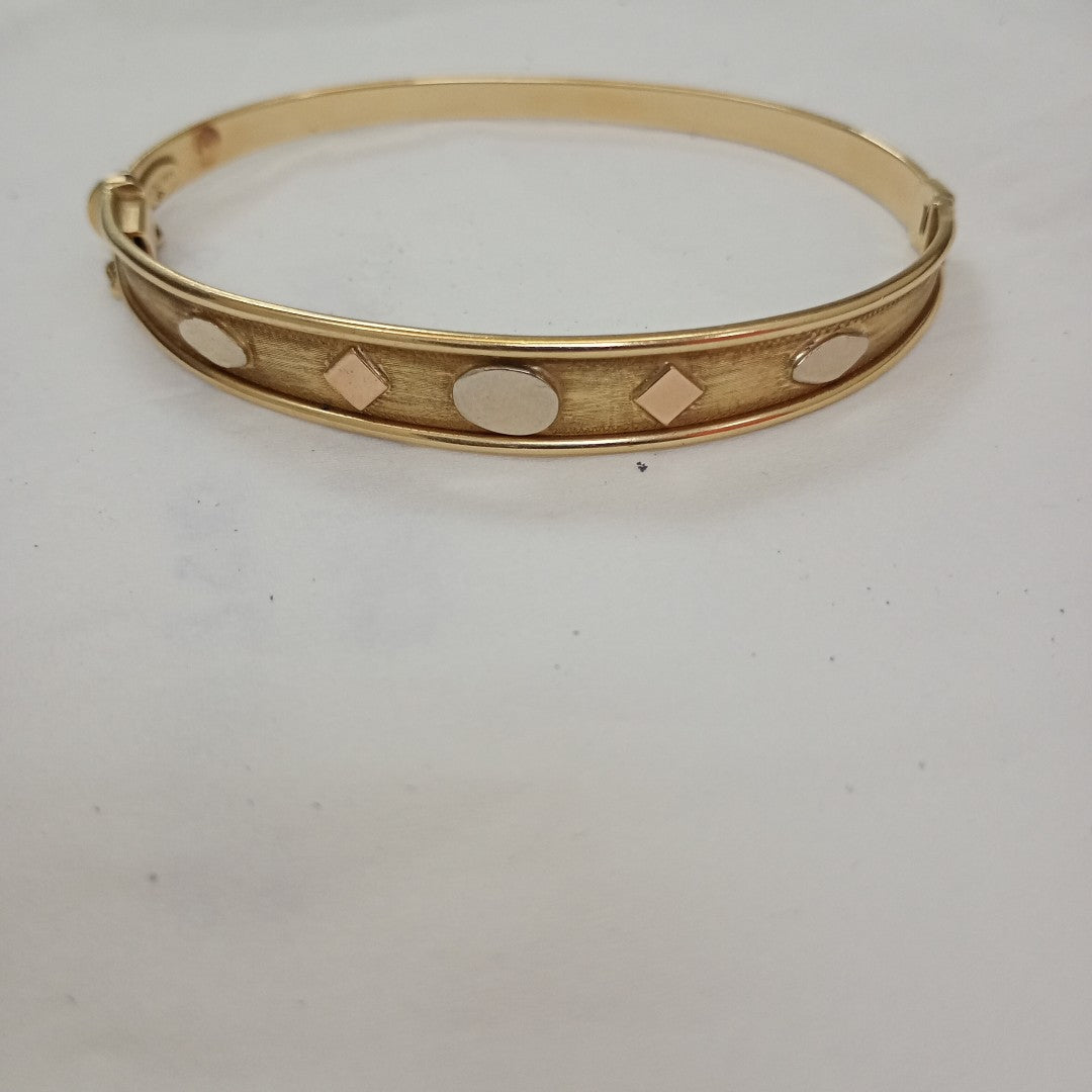 PULSERA RIGIDA ORO 14 K 11.1 GRMS (SEMINUEVO)