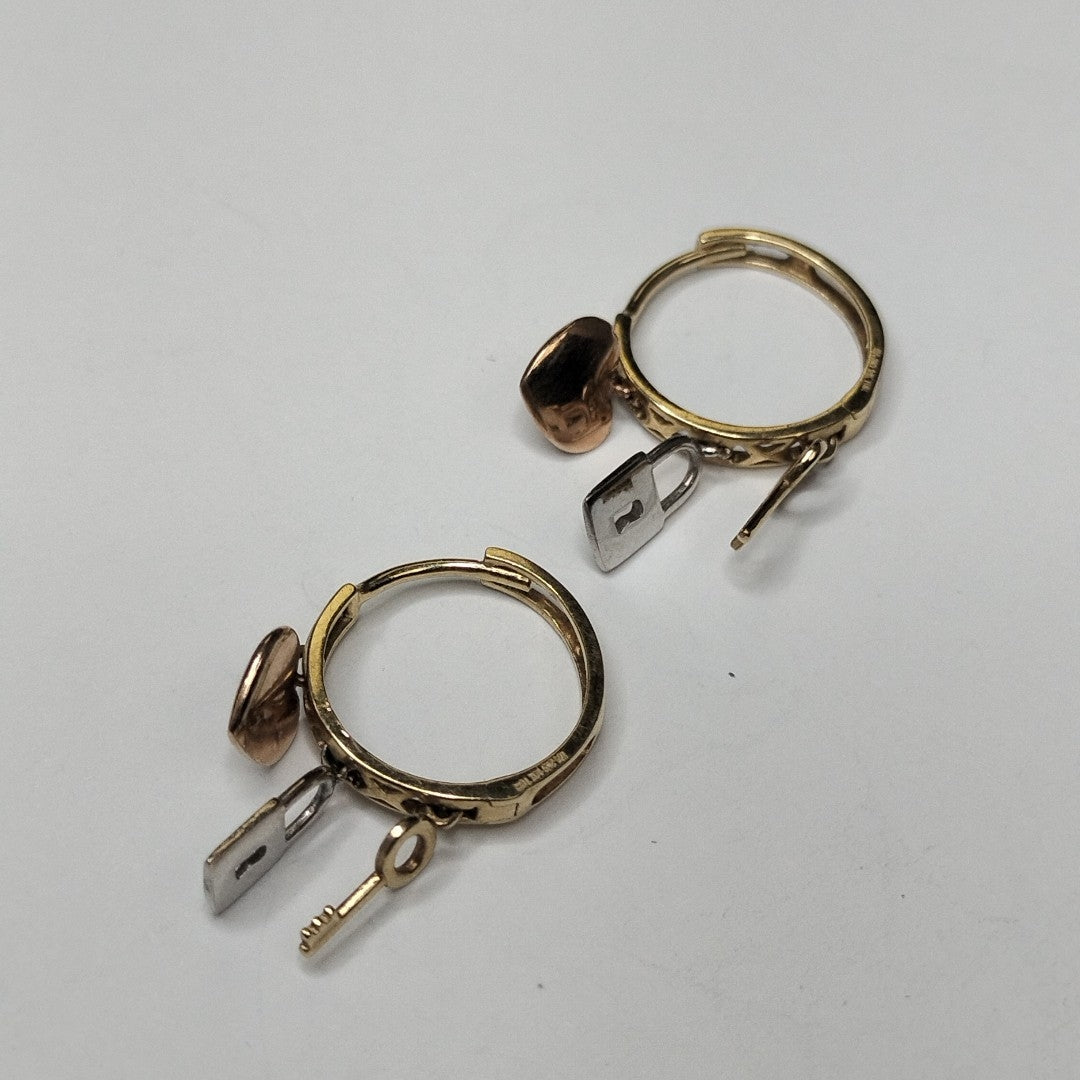 ARETES PAR ORO 14 K 2.3 GRMS (SEMINUEVO)