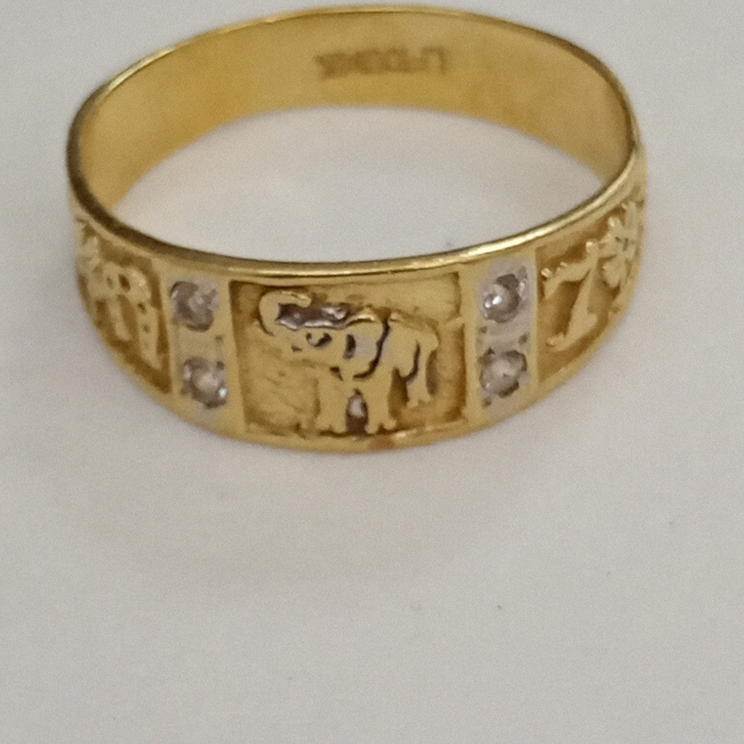 ARGOLLA DE LA SUERTE ORO 14 K 2,70 GRMS (SEMINUEVO)