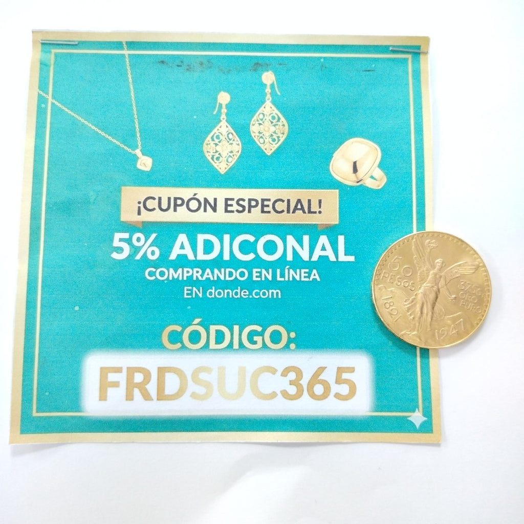 K1 41.6 GRMS 21 K IDENTIFICACIÓN MONEDA NOMINATIVA MONEDAS PESOS 50 PESOS (SEMINUEVO)