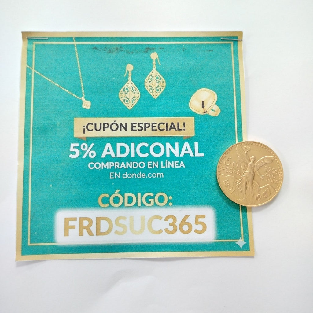 K1 41.6 GRMS 21 K IDENTIFICACIÓN MONEDA NOMINATIVA MONEDAS PESOS 50 PESOS (SEMINUEVO)
