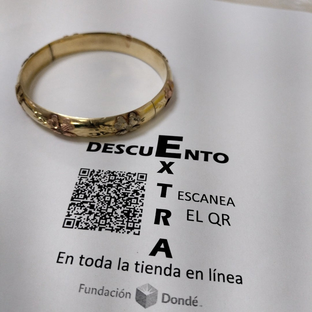 PULSERA RIGIDA ORO 14 K 20.2 GRMS (SEMINUEVO)