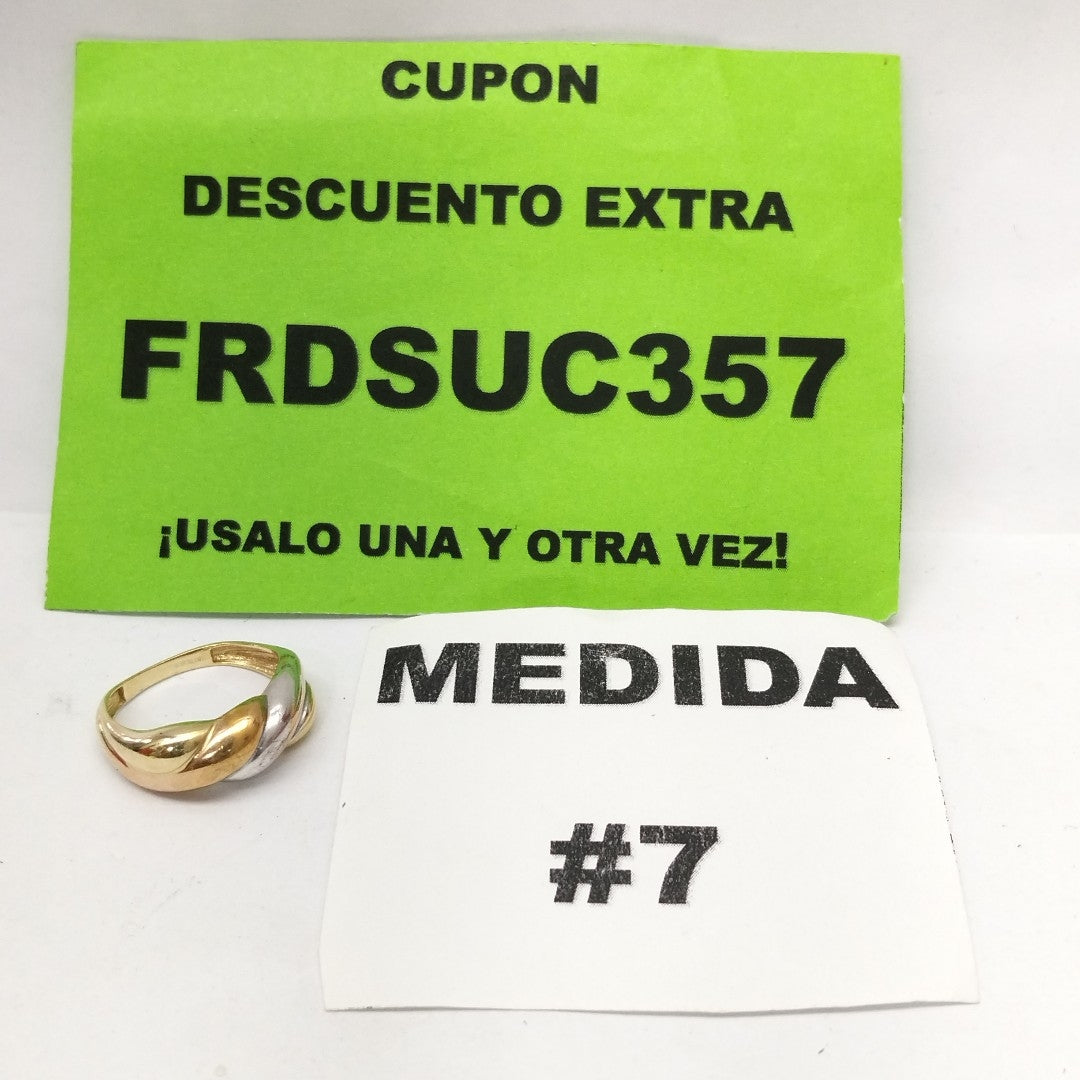 ANILLITO ORO, ORO COMBINADO 14 K 2.9 GRMS (SEMINUEVO)
