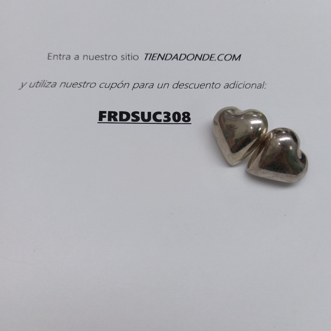 ARETES PAR PLATA 11,30 GRMS (SEMINUEVO)