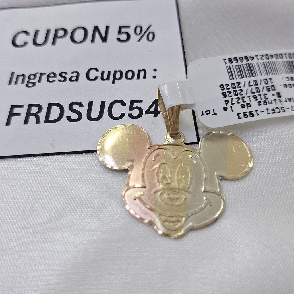 DIJE ORO COMBINADO 14 K 2,50 GRMS (SEMINUEVO)