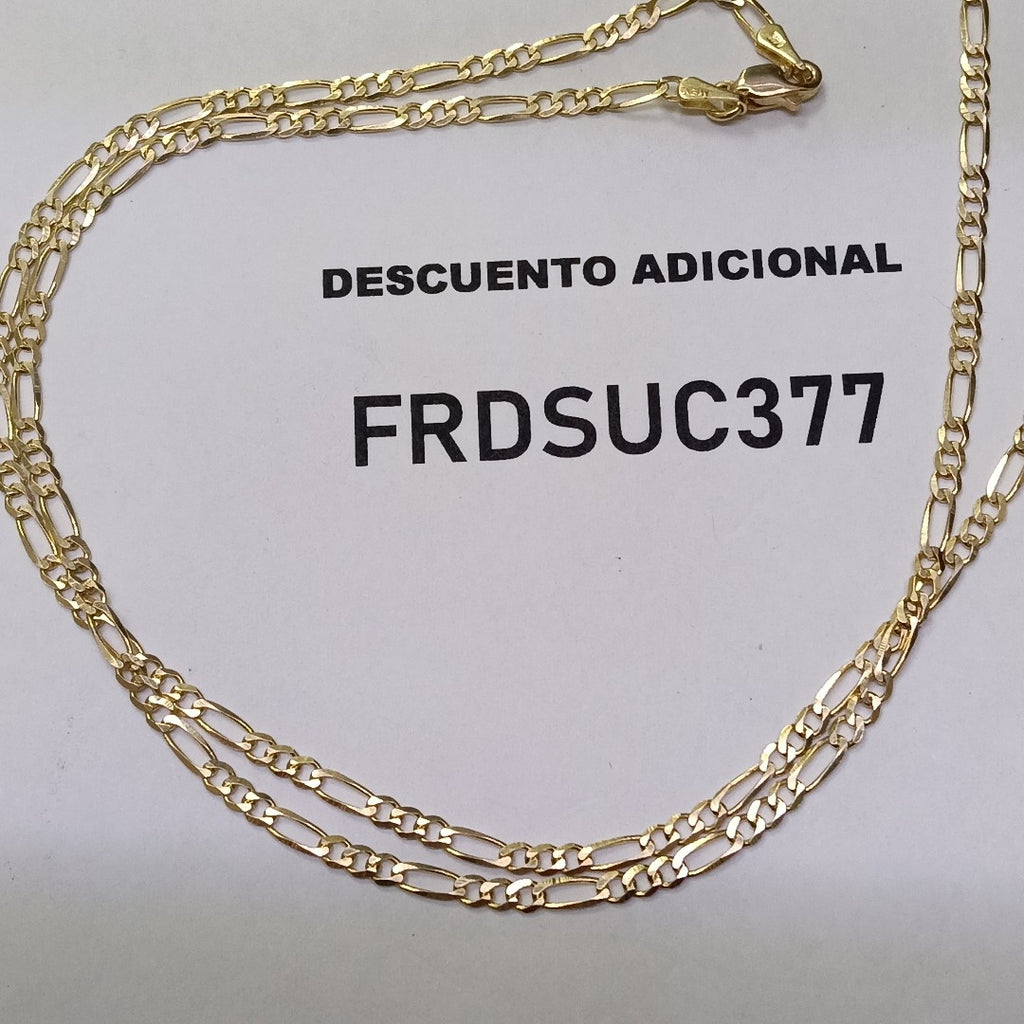 CADENAS 3X1 ORO 14K 55 CM 4.7 GR (NUEVO)