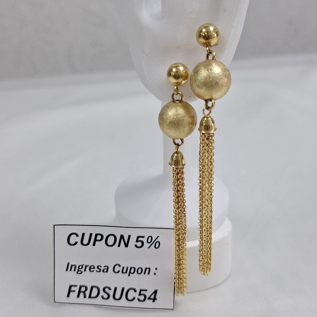 ARETES PAR ORO 14 K 5,90 GRMS (SEMINUEVO)