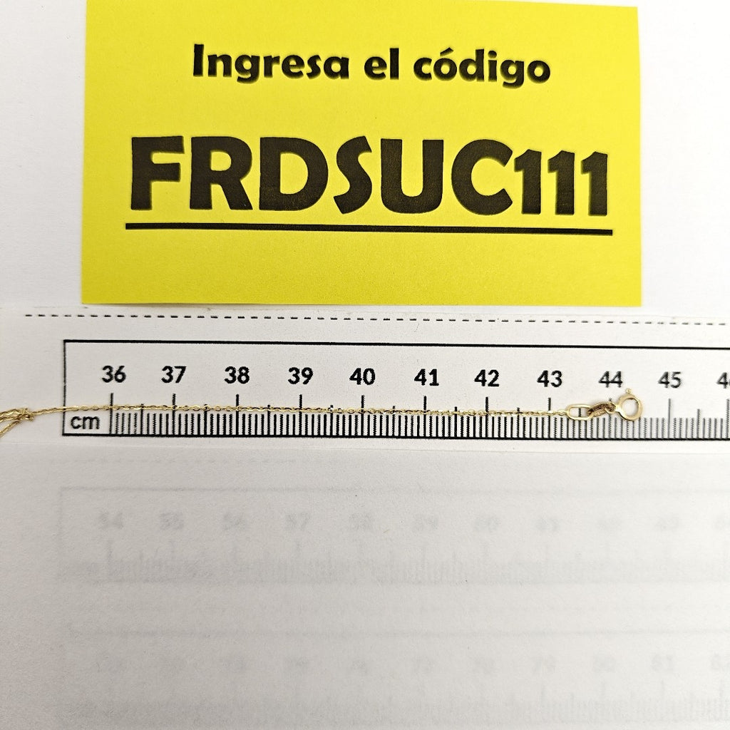 CADENA ORO 10 K 0.8 GRMS (SEMINUEVO)