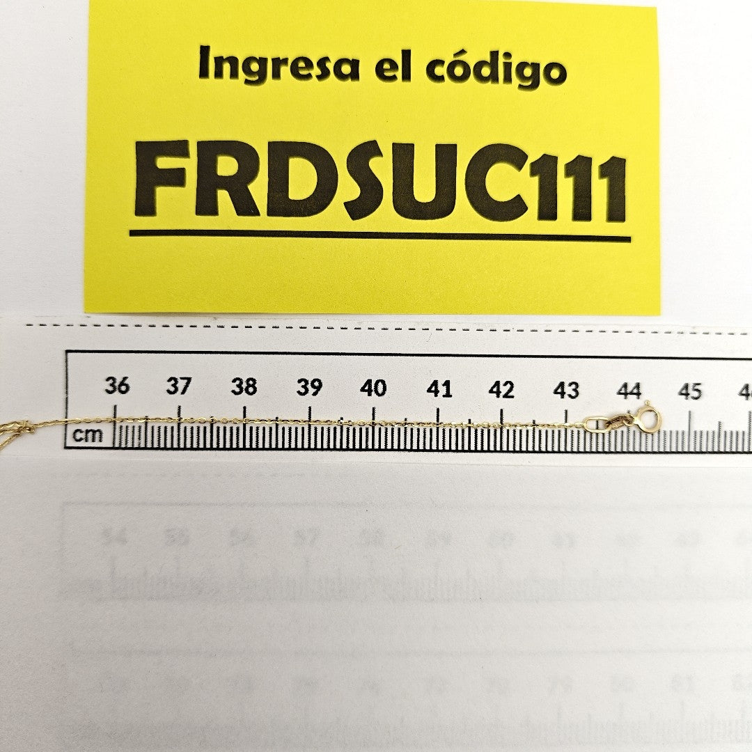 CADENA ORO 10 K 0.8 GRMS (SEMINUEVO)