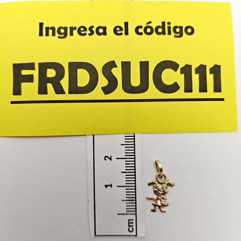 DIJE ORO COMBINADO 14 K 0,40 GRMS (SEMINUEVO)