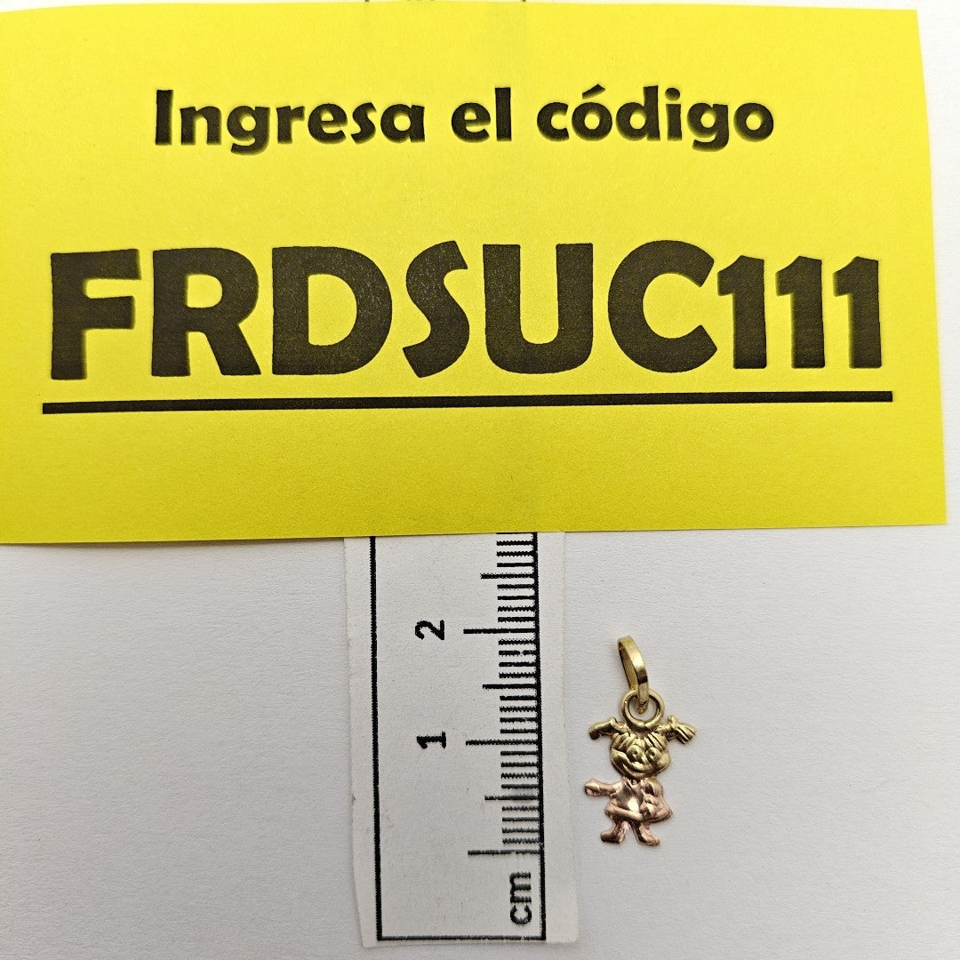 DIJE ORO COMBINADO 14 K 0,40 GRMS (SEMINUEVO)