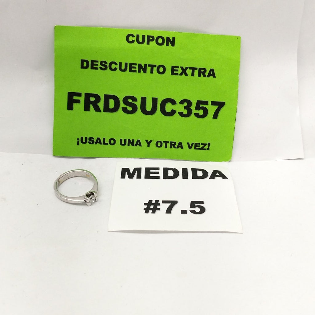 ANILLITO ORO, ORO BLANCO 14 K 4.6 GRMS (SEMINUEVO)