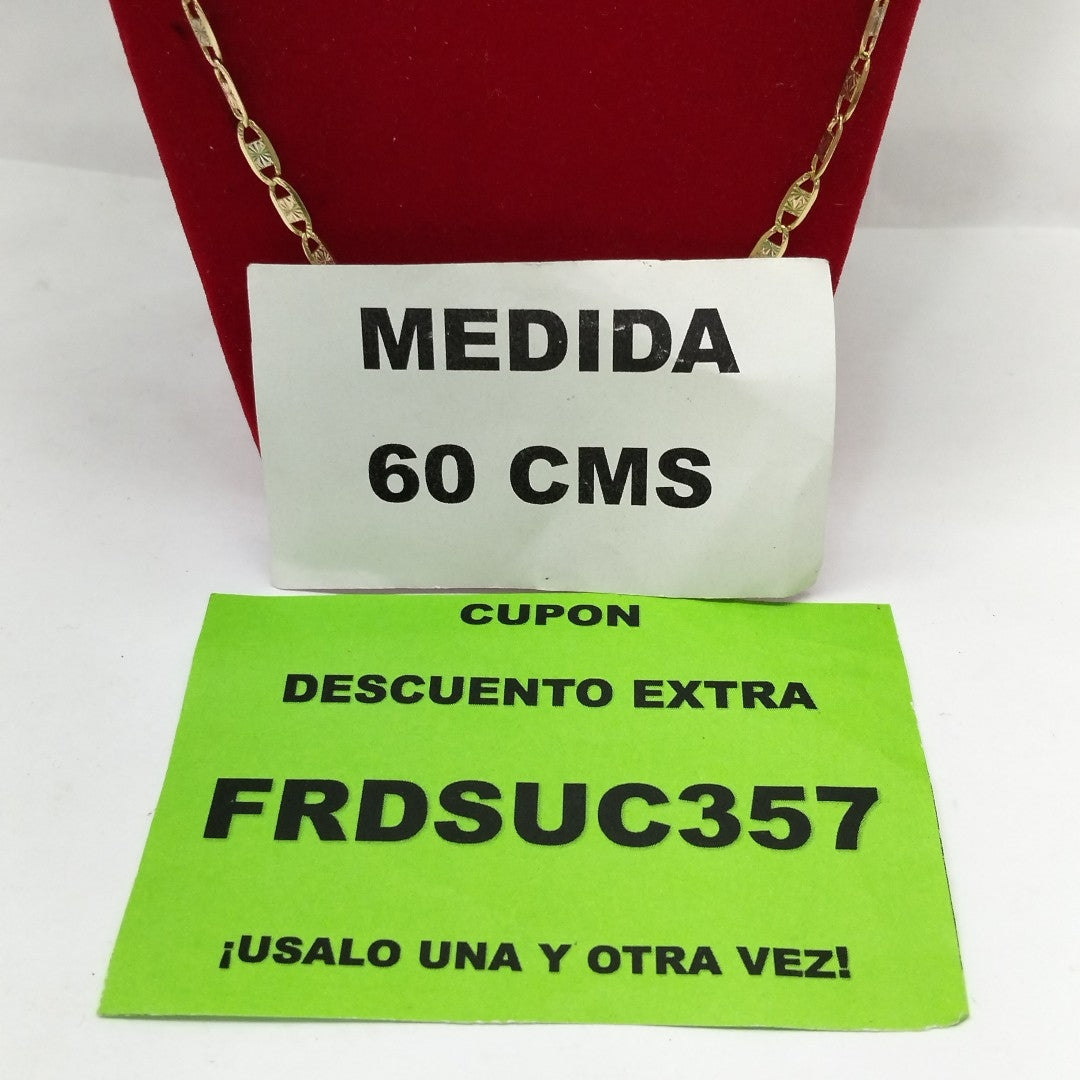 CADENA ORO, ORO COMBINADO 10 K 9.8 GRMS (SEMINUEVO)