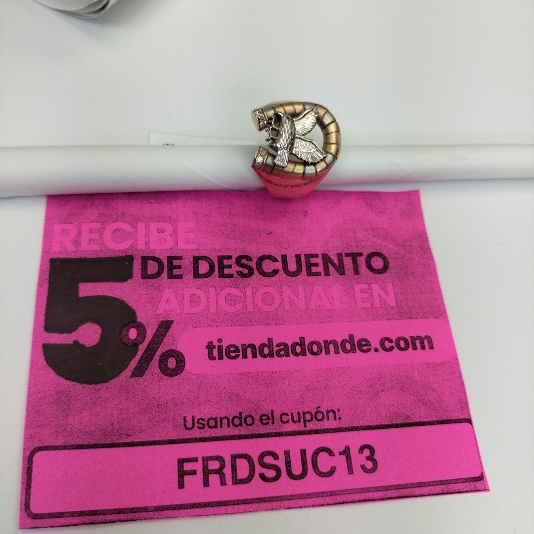 ANILLO ORO, ORO BLANCO 14 K 9.8 GRMS (SEMINUEVO)