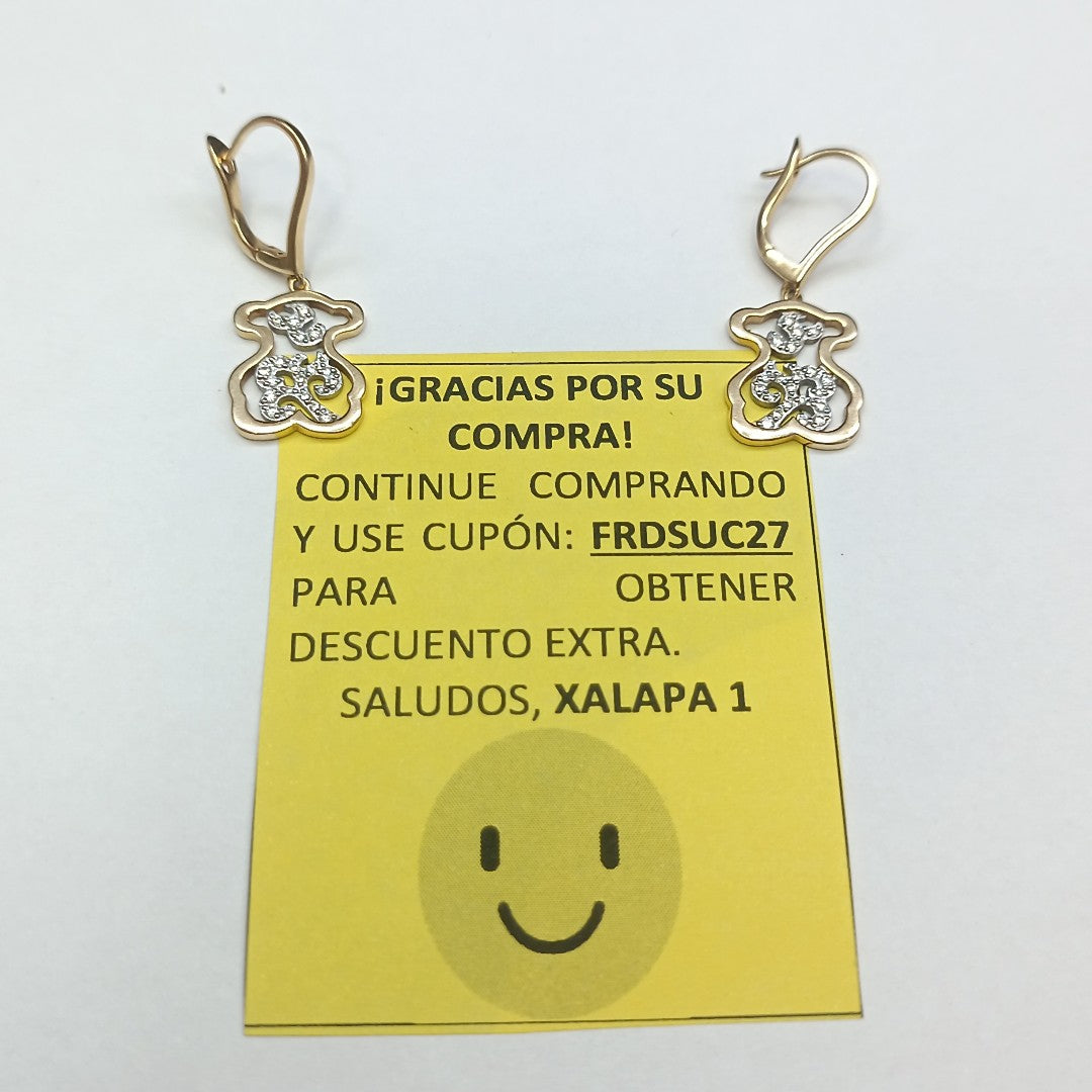 ARETES PAR ORO 16K 4,70 GRMS (SEMINUEVO)