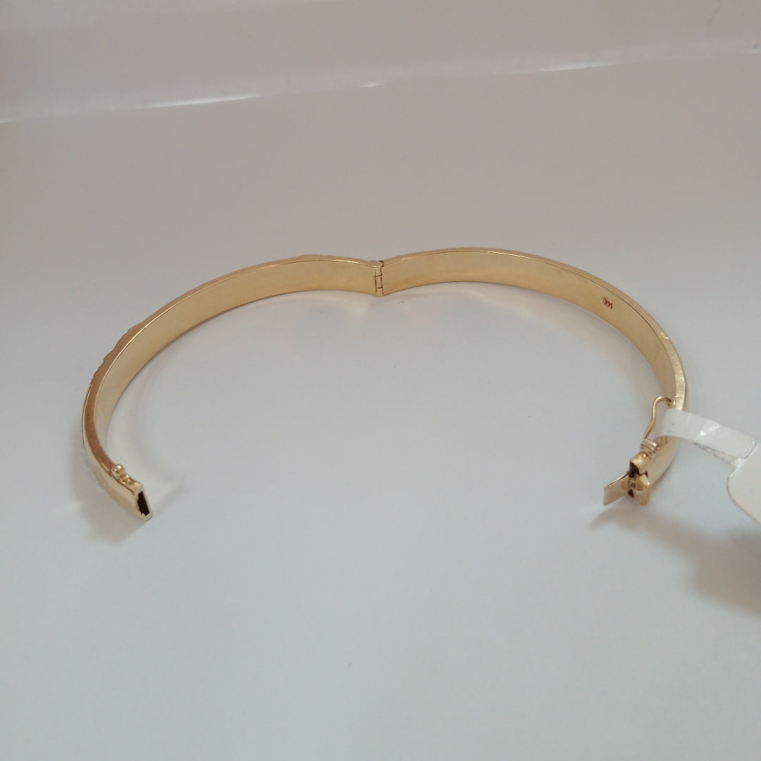 K1 10,20 GRMS 14K . PULSERA RIGIDA MATERIALES ORO MATERIALES GEMOLÓGICOS (SEMINUEVO)