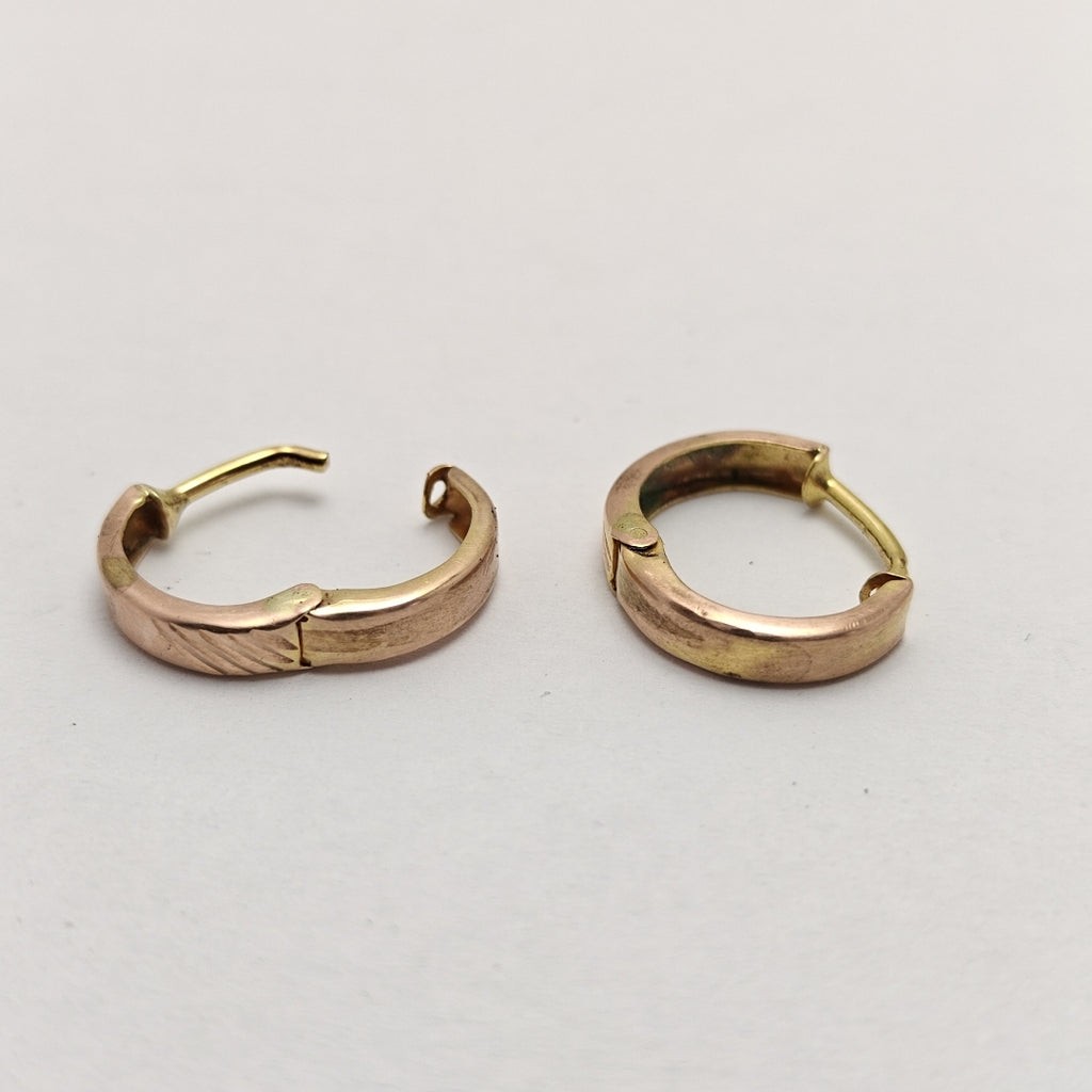 ARRACADAS PAR ORO, ORO COMBINADO 10 K 1.1 GRMS (SEMINUEVO)