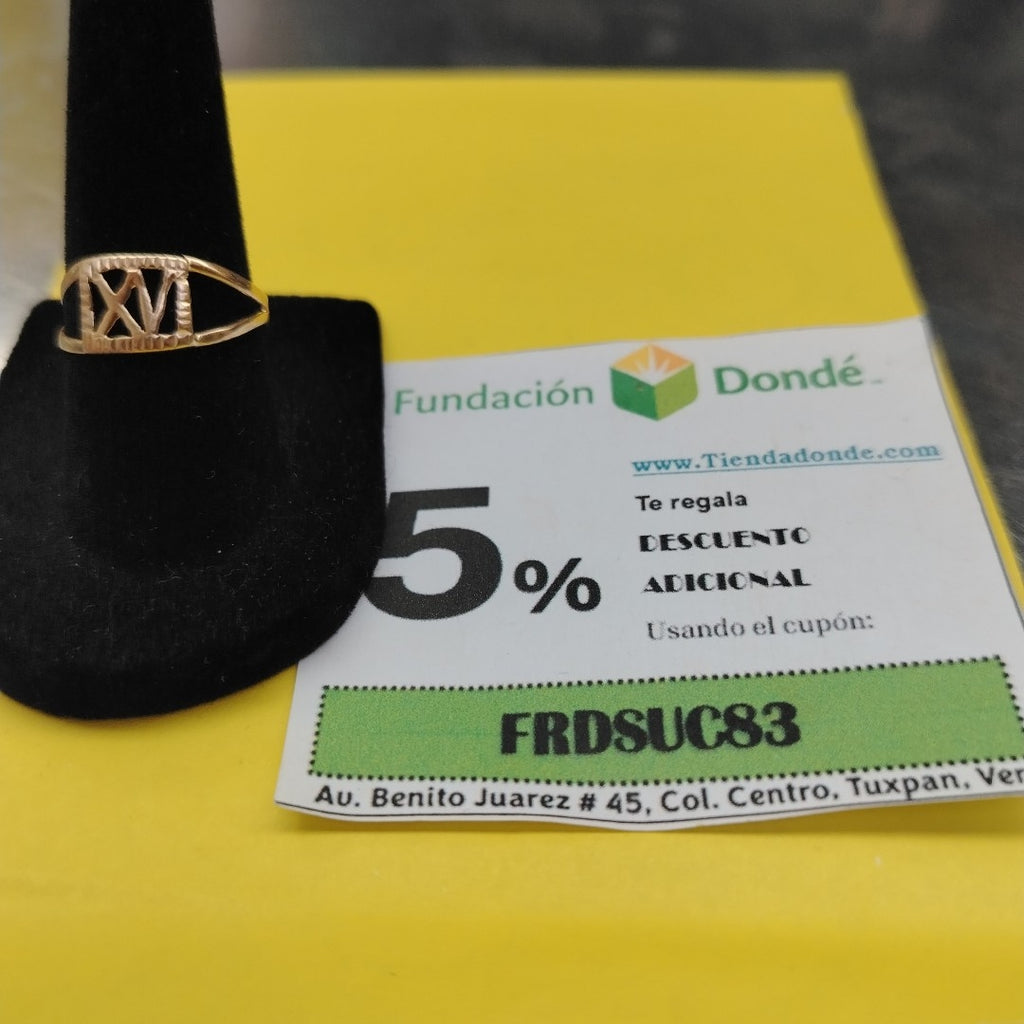 ANILLITO ORO 10 K 1.1 GRMS (SEMINUEVO)