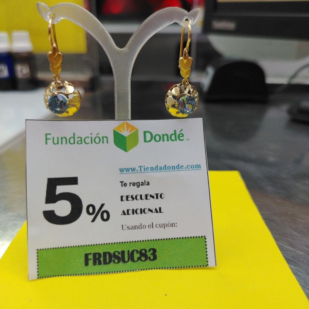 ARETES PAR ORO 10 K 3,00 GRMS (SEMINUEVO)