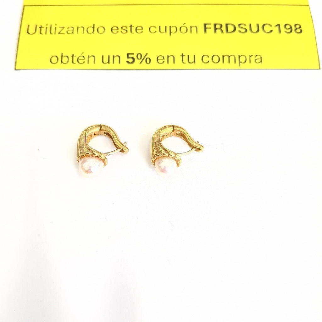 ARETES PAR ORO 18 K 10,50 GRMS (SEMINUEVO)