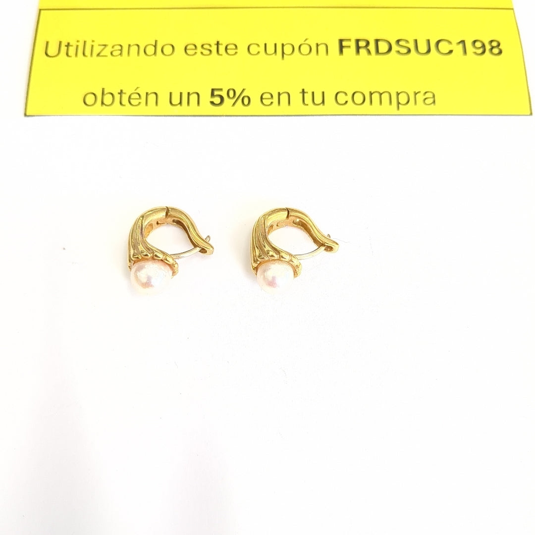 ARETES PAR ORO 18 K 10,50 GRMS (SEMINUEVO)