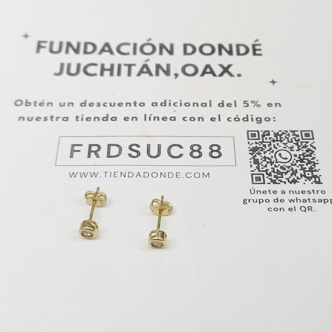 BROQUELES ORO 14K 0.8 (NUEVO)