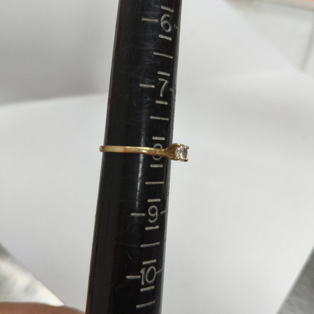 ANILLITO, SOLITARIO ORO 14 K 1.3 GRMS (SEMINUEVO)