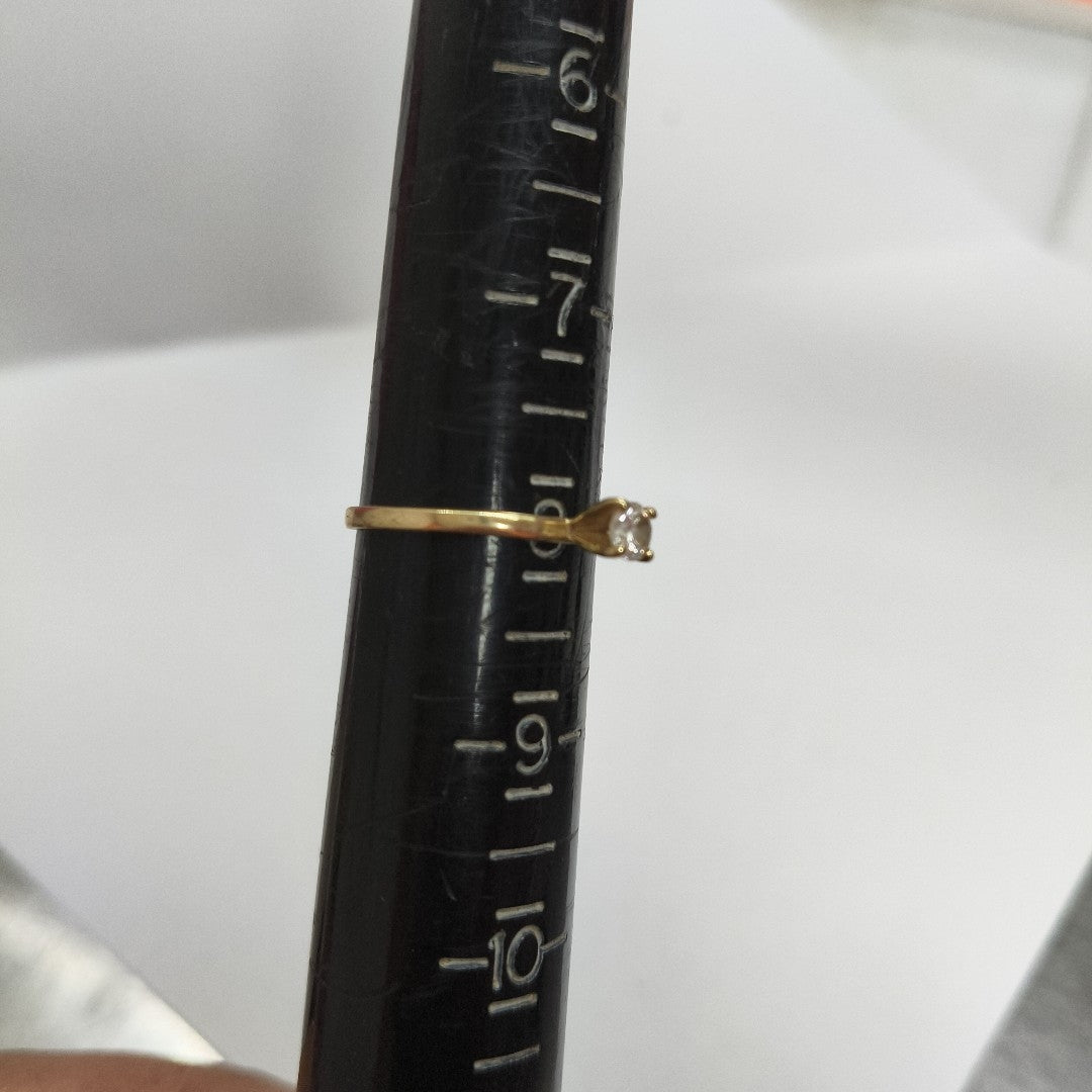 ANILLITO, SOLITARIO ORO 14 K 1.3 GRMS (SEMINUEVO)
