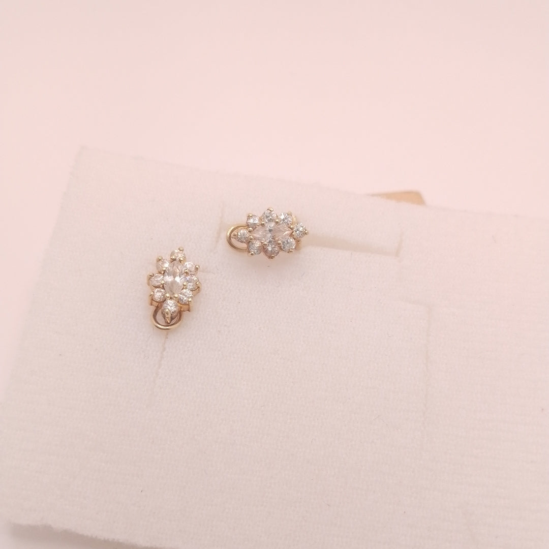 ARETES PAR ORO 8 K 2.9 GRMS (SEMINUEVO)