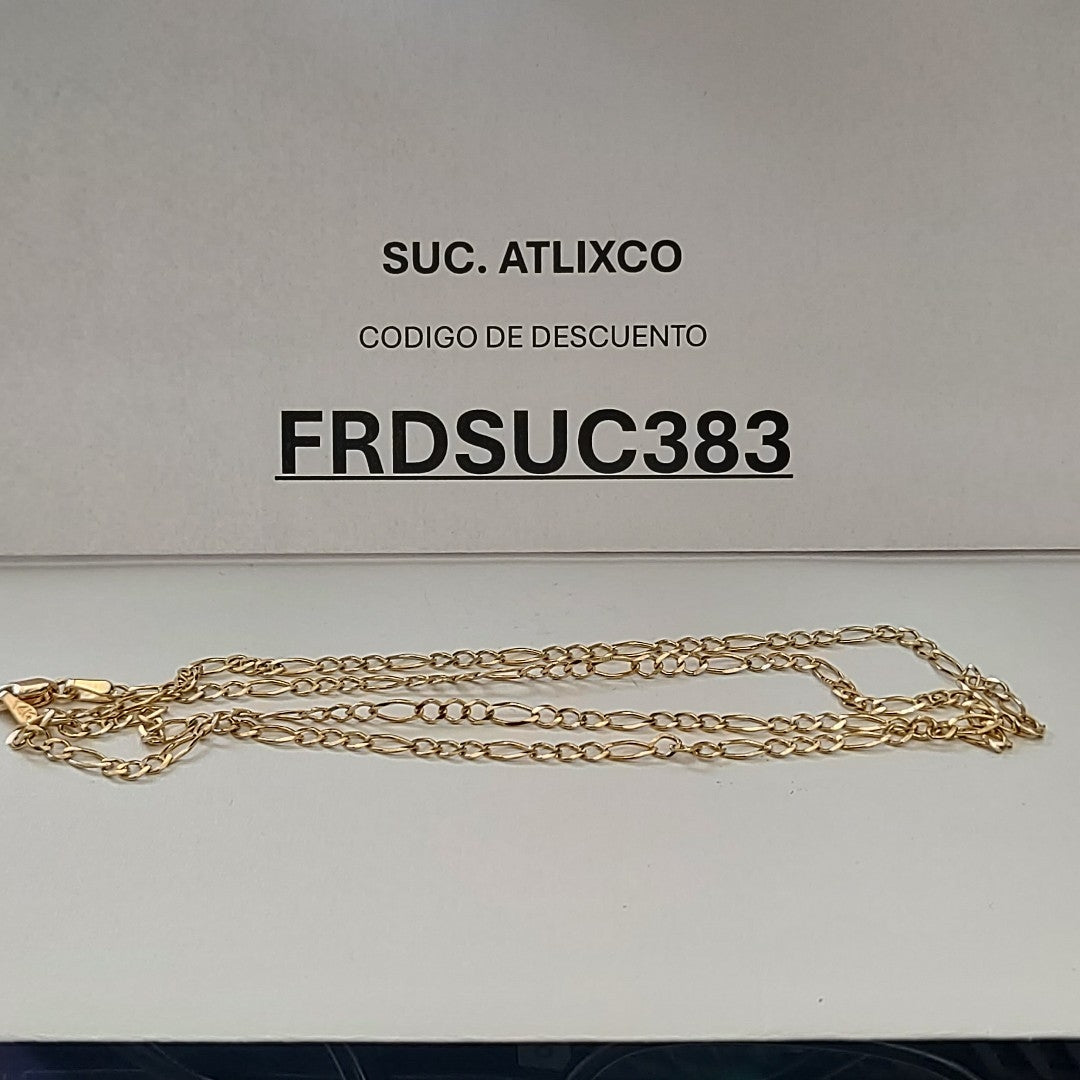 CADENAS 3X1 ORO 14K 55 CM 5.1 GR (NUEVO)