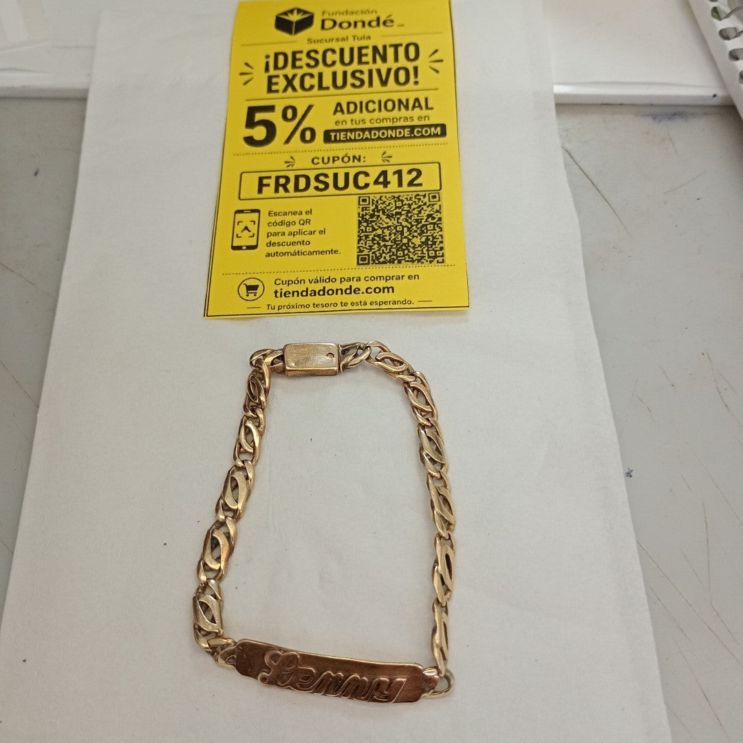 ESCLAVA ORO 14 K 9.8 GRMS (SEMINUEVO)