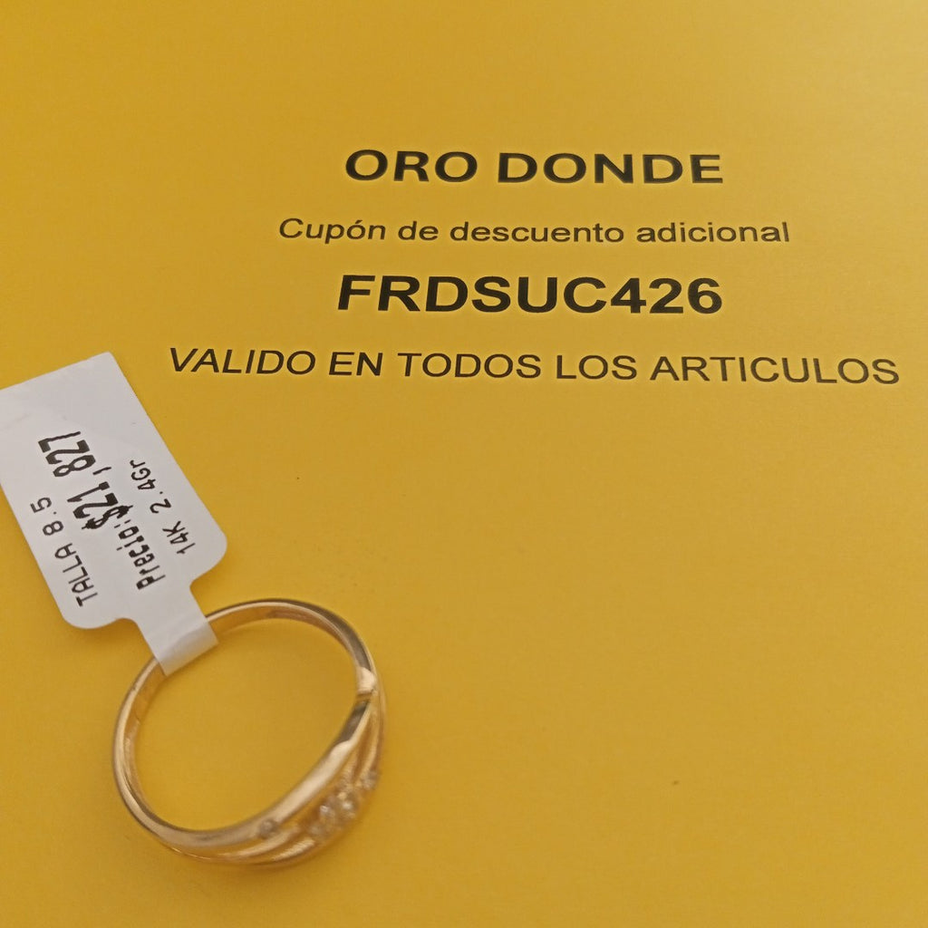 ANILLOS DAMA ORO 14K 2.4 (NUEVO)
