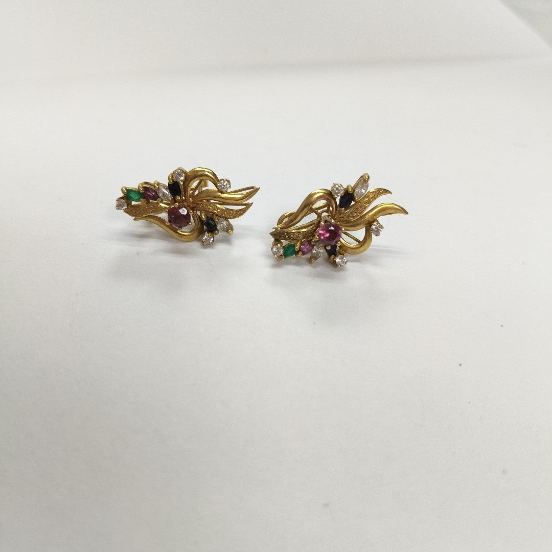 ARETES PAR ORO 14 K 5,80 GRMS (SEMINUEVO)