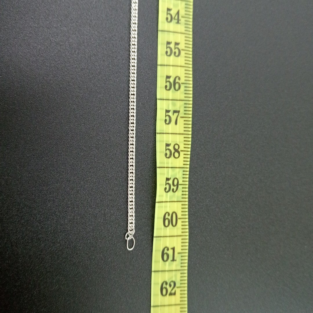 CADENA BARBADA PLATA .925 60 CM 5.02 GR (NUEVO)