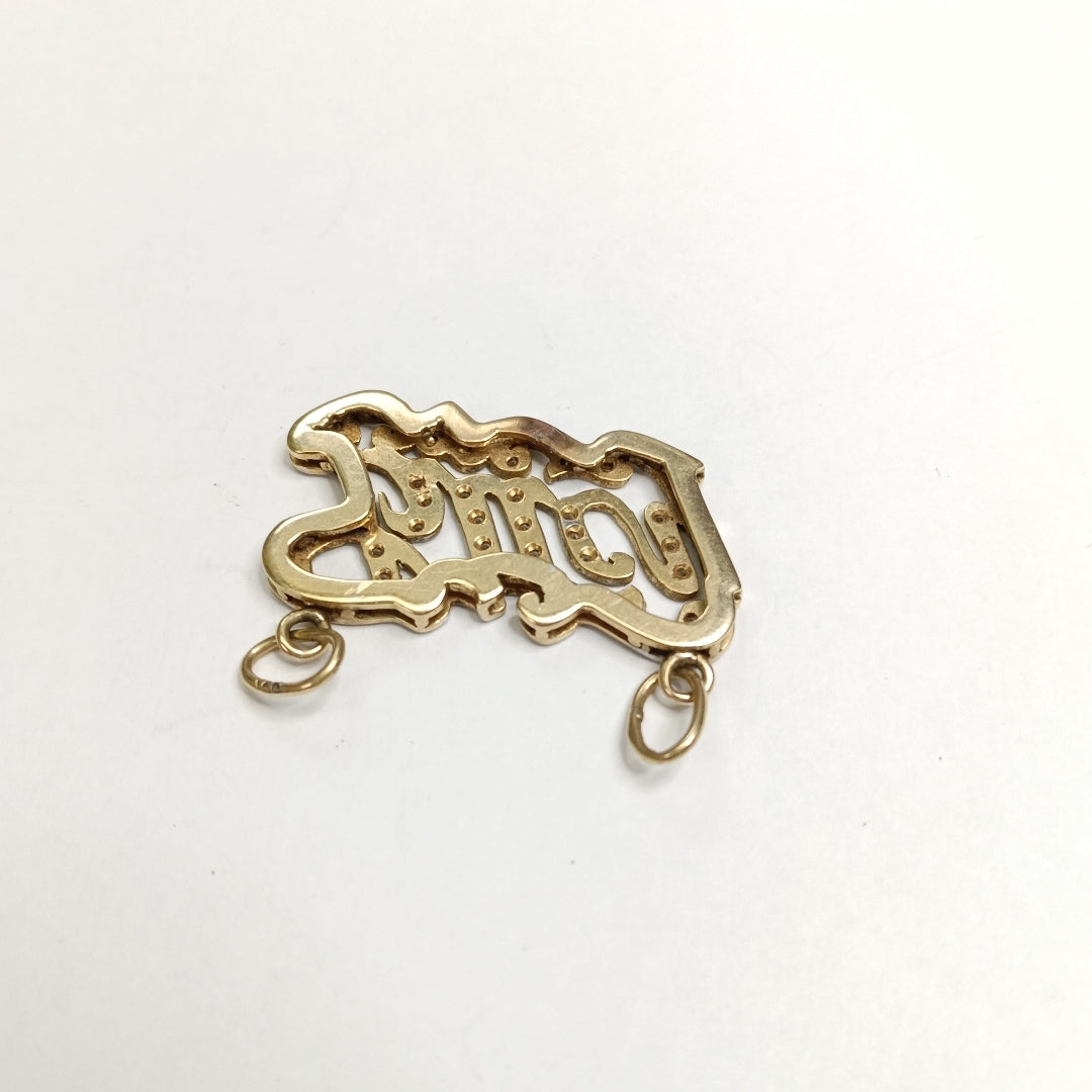 DIJE ORO,RODIADO 14 K 8,80 GRMS (SEMINUEVO)