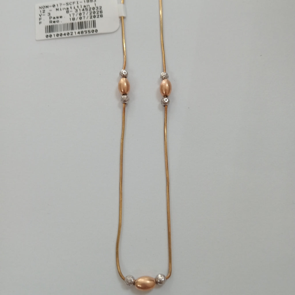 GARGANTILLA ORO COMBINADO 14 K 4,90 GRMS (SEMINUEVO)
