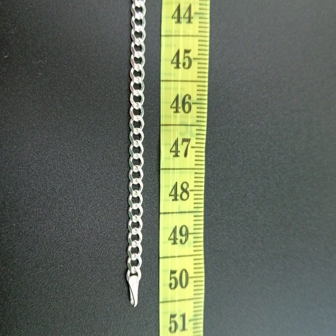 CADENA BARBADA PLATA .925 50 CM 7.22 GR (NUEVO)
