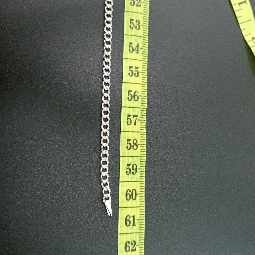 CADENA BARBADA PLATA .925 60 CM 9.42 GR (NUEVO)