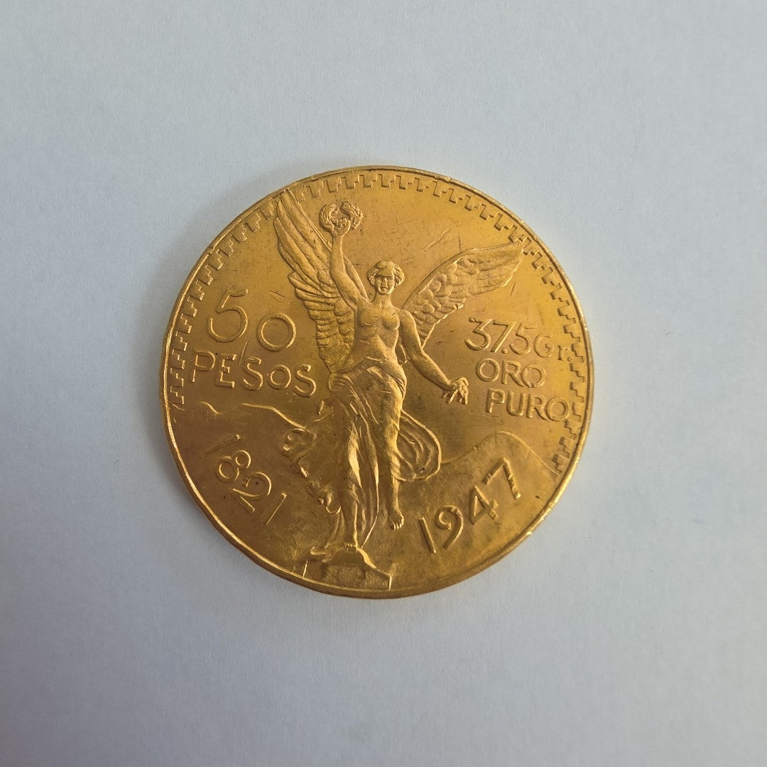 K1 41,60 GRMS 21 K IDENTIFICACIÓN MONEDA NOMINATIVA MONEDAS PESOS 50 PESOS (SEMINUEVO)